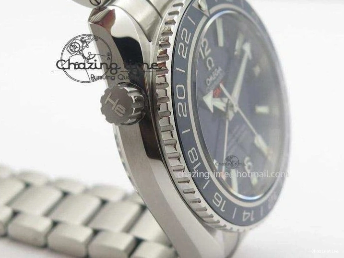 0501 Planet Ocean GMT 42mm V6F Best Edition Blue Bezel Blue Dial On SS Bracelet A ModernLook 8274